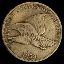 1858 Copper-Nickel Flying Eagle Cent LIGHTLY CIRCULATED