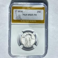 1930 Standing Liberty Quarter PGA MS65 F