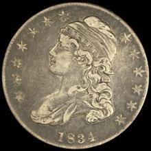 1834 Capped Bust Half Dollar LIGHTLY CIRCULATED