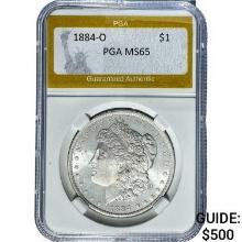 1884-O Morgan Dollar PGA MS65