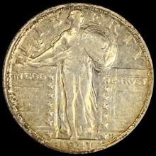 1921 Silver Standing Liberty Quarter LIGHTLY CIRCULATED