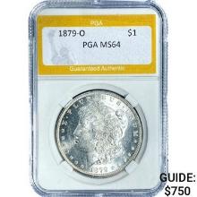 1879-O Morgan Dollar PGA MS64 SILVER