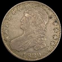 1829 Capped Bust Half Dollar LIGHTLY CIRCULATED