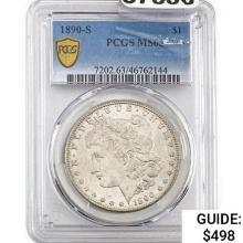 1890-S Morgan Silver Dollar PCGS MS63