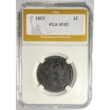 1803 Draped Bust Dollar PGA XF40