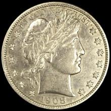 1908-O Barber Half Dollar UNCIRCULATED