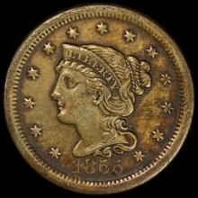 1853 Braided Hair Large Cent CLOSELY UNCIRCULATED