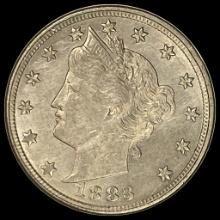 1883 Liberty Head Nickel (No Cents) GEM BU