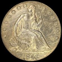 1846 Seated Liberty Half Dollar CLOSELY UNCIRCULATED