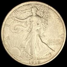 1918-S Walking Liberty Half Dollar LIGHTLY CIRCULATED