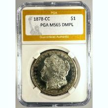 1878-CC Morgan Dollar PGA MS65 DMPL SILVER