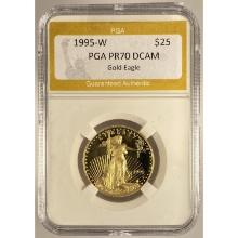 1995-W $25 Gold Eagle 1/2 OZ PGA PR70 DCAM