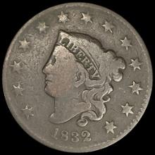 1832 Coronet Head Large Cent NICELY CIRCULATED