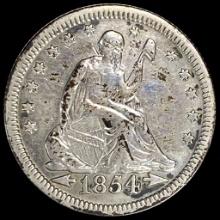 1854 Arrows Seated Liberty Quarter LIGHTLY CIRCULATED