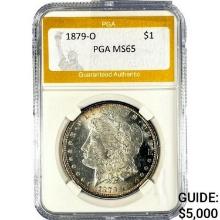 1879-O Morgan Dollar PGA MS65 SILVER