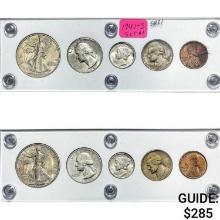 1941-S,1942-D BU US Years Sets [10 Coins]