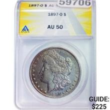 1897-O Morgan Silver Dollar ANACS AU50