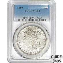 1880 Morgan Silver Dollar PCGS MS64