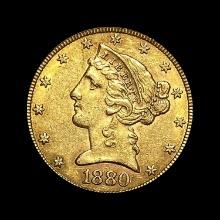 1880 $5 Liberty Head Half Eagle Gold UNCIRCULATED