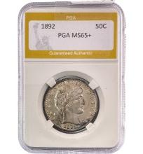 1892 50C Barber PGA MS65+