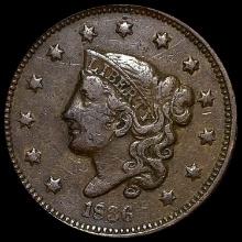 1836 Coronet Head Large Cent LIGHTLY CIRCULATED