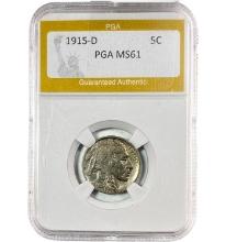 1915-D 5C Buffalo PGA MS61