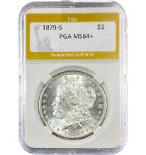 1879-S Silver $1 Morgan Dollar PGA MS64+