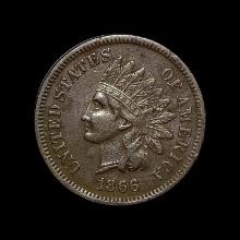 1866 Indian Head Cent CLOSELY UNCIRCULATED