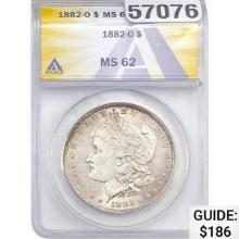 1882-O Morgan Silver Dollar ANACS MS62