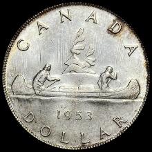 1953 Silver Dollar Canada UNCIRCULATED
