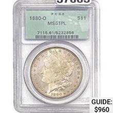 1880-O Morgan Silver Dollar PCGS MS61 PL