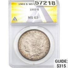 1903 Morgan Silver Dollar ANACS MS63