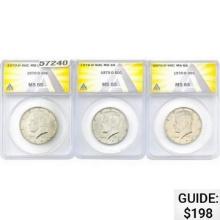 1970-D [3] Kennedy Half Dollar  MS65
