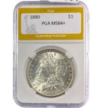 1890 Morgan Silver Dollar PGA MS64+