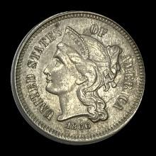 1866 Nickel Three-Cent Piece UNCIRCULATED