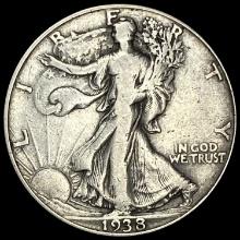 1938-D Silver Walking Liberty Half Dollar LIGHTLY CIRCULATED