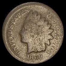 1869 Indian Head Cent NICELY CIRCULATED