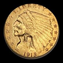 1915 Indian Head Gold $2.50 Quarter Eagle UNCIRCULATED