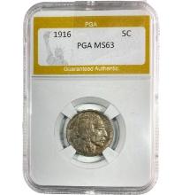 1916 Buffalo Nickel PGA MS63