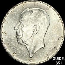 1938 Sweden Silver 2 Kronor UNCIRCULATED