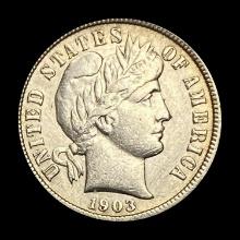 1903-S Silver Barber Dime UNCIRCULATED