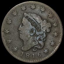 1816 Coronet Head Large Cent NICELY CIRCULATED