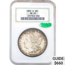 1882-S Morgan Silver Dollar MS65 CAC