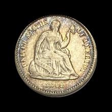 1862 Silver Seated Liberty Dime CLOSELY UNCIRCULATED