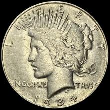 1934-S Silver Peace Dollar NEARLY UNCIRCULATED