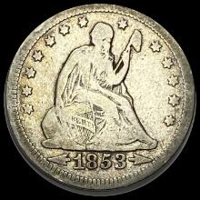 1853 Seated Liberty Quarter (Arrows & Rays) NICELY CIRCULATED