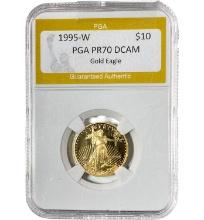 1995-W $10 Gold Eagle PGA PR70 DCAM