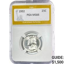 1932 Washington Quarter PGA MS66