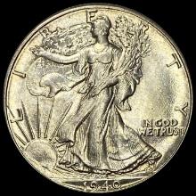 1940 Silver Half Dollar Walking Liberty UNCIRCULATED