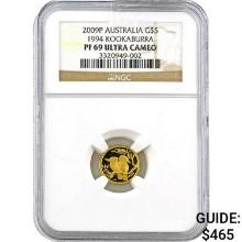 2009-P Australia G$5 Kookaburra NGC PF69